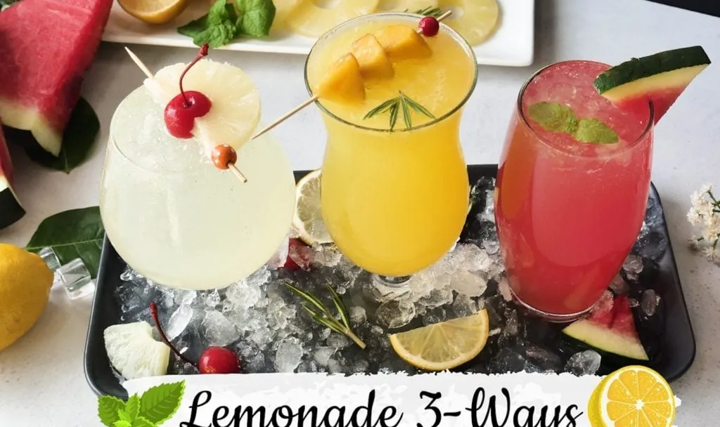Lemonade 3-ways with 7up
