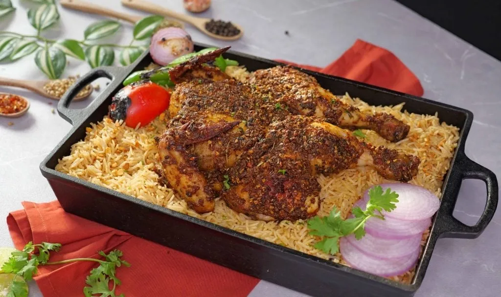 Spicy Roast Chicken with Garlic Rice